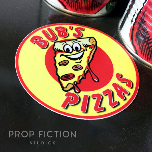 Shaun of the Dead - Prop Bub's Pizzas Delivery Helmet Sticker / Case Set Decal