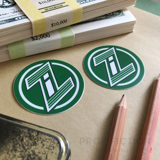 Cosplay Display: A View to a Kill - 2 x Prop Zorin Helmet Stickers / Hat Decals