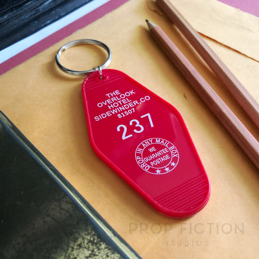 The Shining - Prop 'Overlook Hotel' Room Keyring Tag / Haunted Cosplay Key Fob