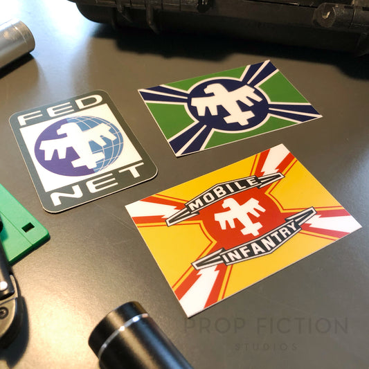 Starship Troopers - Prop Mobile Infantry Case Stickers / Set Dressing Decals