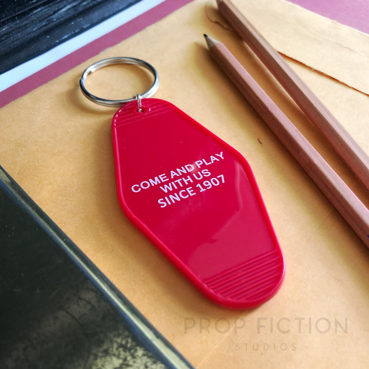The Shining - Prop 'Overlook Hotel' Room Keyring Tag / Haunted Cosplay Key Fob