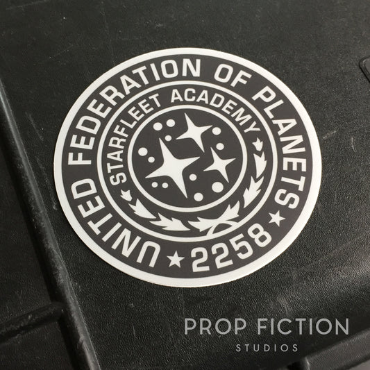 ST: ID Cosplay Display - Prop Starfleet Academy Case Sticker / Federation Decal
