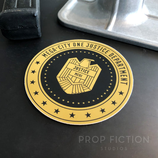 Dredd - Prop Mega-City One Justice Dept. Vehicle Sticker / Set Dressing Decal