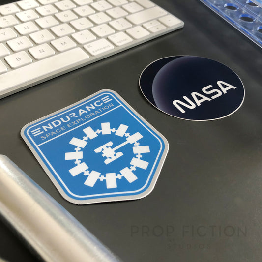 Interstellar - Pair of Prop Spacesuit Stickers / Equipment Set Dressing Decals