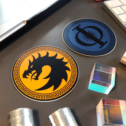 Ender's Game - Pair of Prop Battle School Case Stickers / Set Dressing Decals