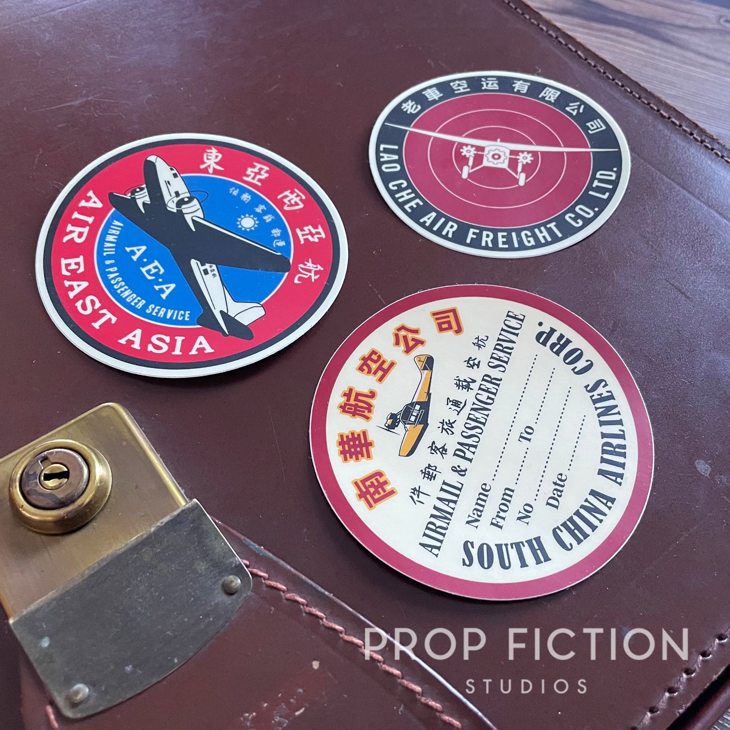 Indiana Jones - Prop 1930s Travel Case Stickers / Vintage Airline Luggage Decals