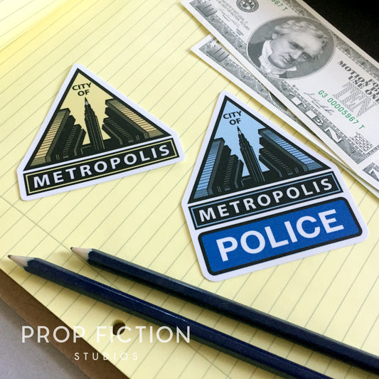 Lois & Clark: Pair of Prop City of Metropolis / Metropolis Police Set Display Decals