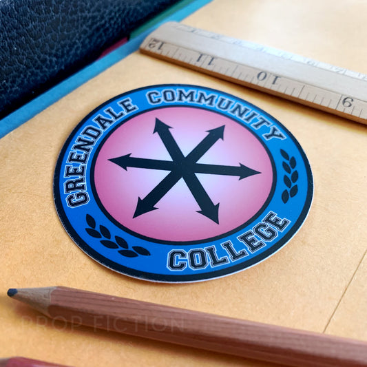 Greendale Community College - Prop Cosplay Laptop Sticker / Display Set Decal