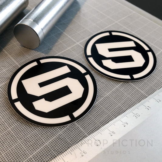 Short Circuit - Prop S.A.I.N.T. Head Stickers / 'Johnny 5' Robot Dressing Decals