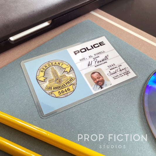 Die Hard - Prop Cosplay Sergeant Al Powell Warrant Card / Wallet Display Card