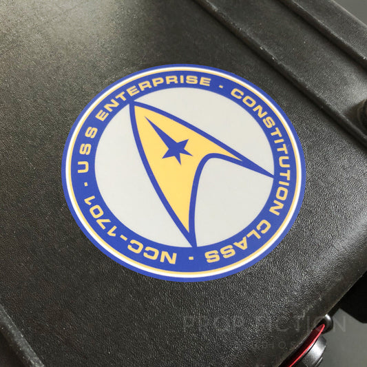 ST: Generations Cosplay - Prop USS Enterprise Case Sticker / Set Dressing Decal