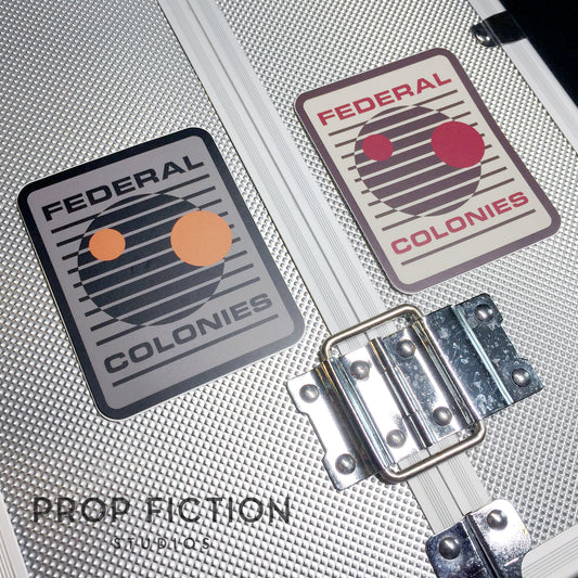 Total Recall - Prop Mars Federal Colonies Base Stickers / Set Dressing Decals