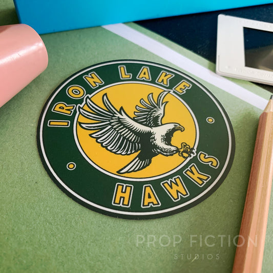 Dexter - Prop ‘Iron Lake Hawks’ Cosplay Laptop Sticker / Equipment Display Decal