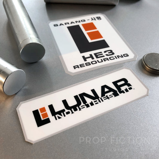 Moon - Prop Lunar Industries Display Stickers / Equipment Set Dressing Decals
