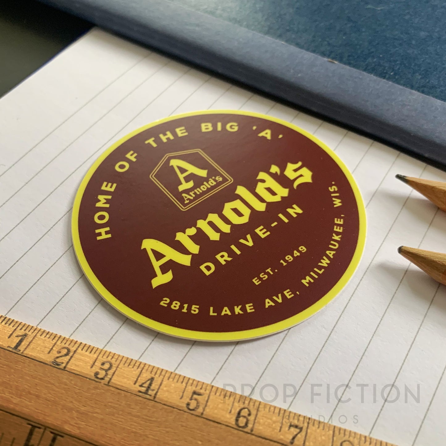 Happy Days - Prop Arnold's Diner Cosplay Sticker / Equipment Display Decal