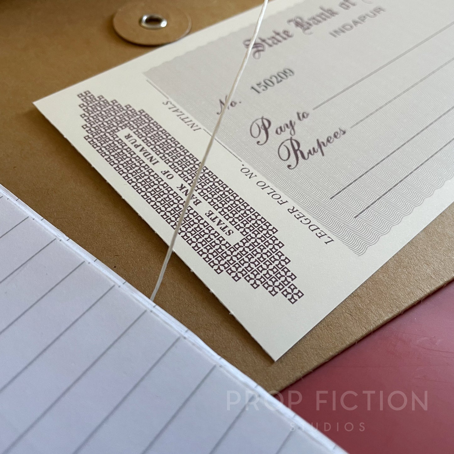 Cosplay Display: Octopussy - Prop Kamal Khan Bank Cheque / Bank Check