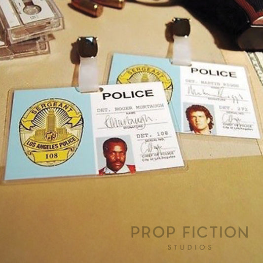 Lethal Weapon: Prop Police Detective Warrant Clip-on Display Badges / Cosplay ID Cards