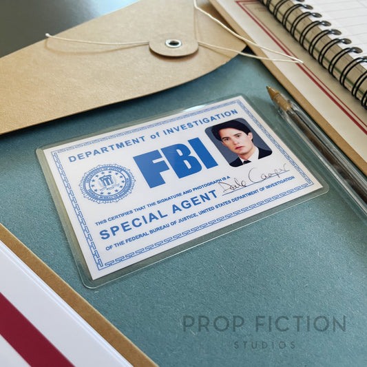 Twin Peaks - Dale Cooper Investigation Prop / Cosplay FBI Agent Wallet ID Card