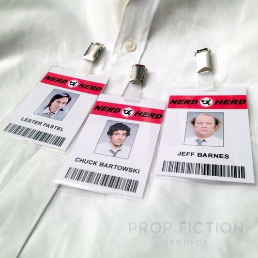 Chuck - Nerd Herd Clip-on Security Prop / Cosplay ID Card Set
