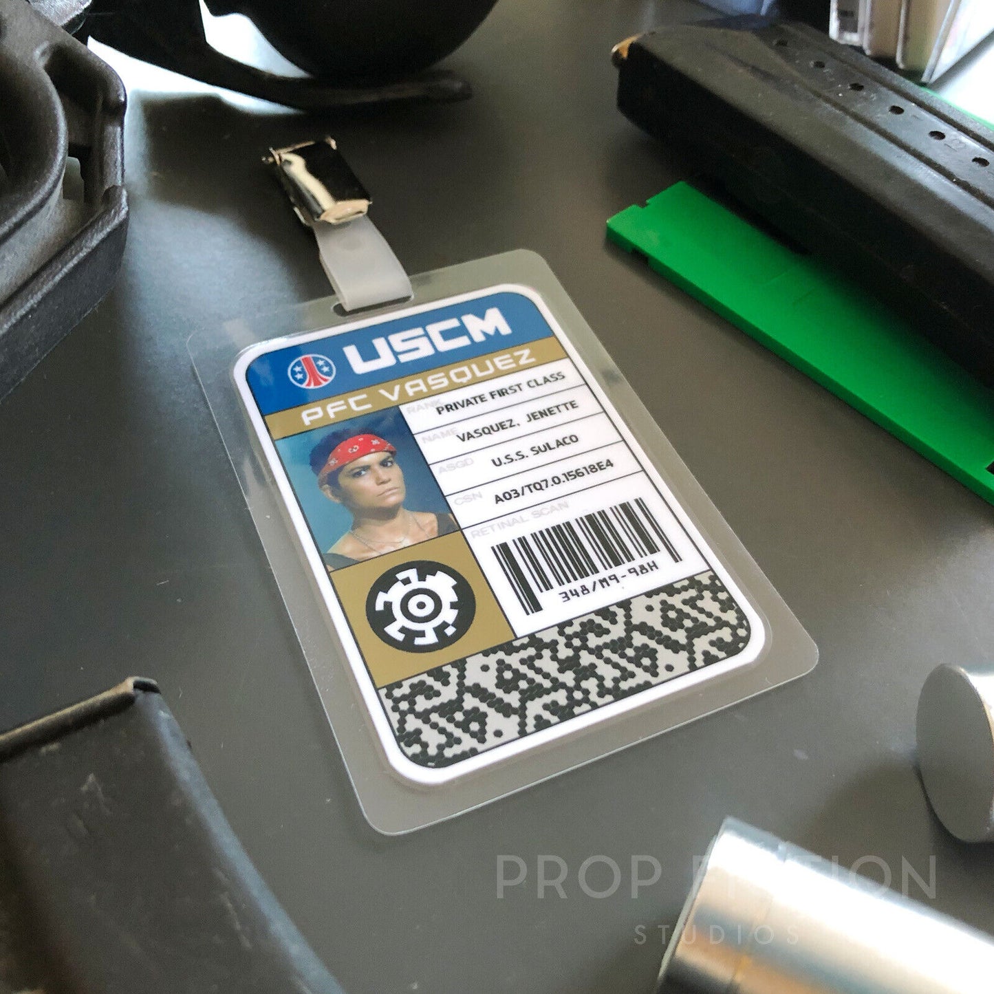 Colonial Marine Cosplay Costume IDs: Prop USS Sulaco Ship Crew Access IDs / Clip-on Cosplay Security Cards