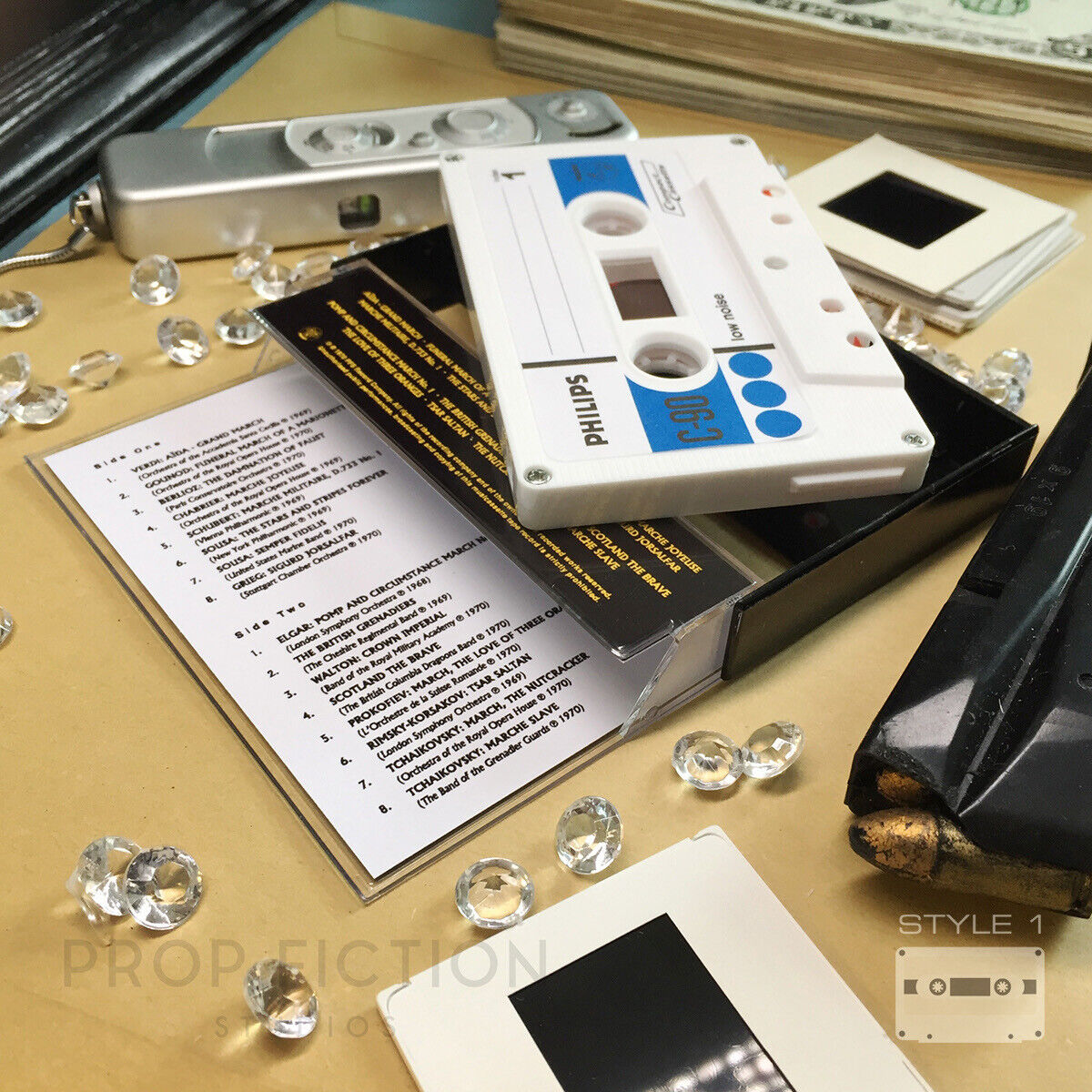 Cosplay Display Prop: DAF - Prop Satellite Control C90 Cassette Display Tape