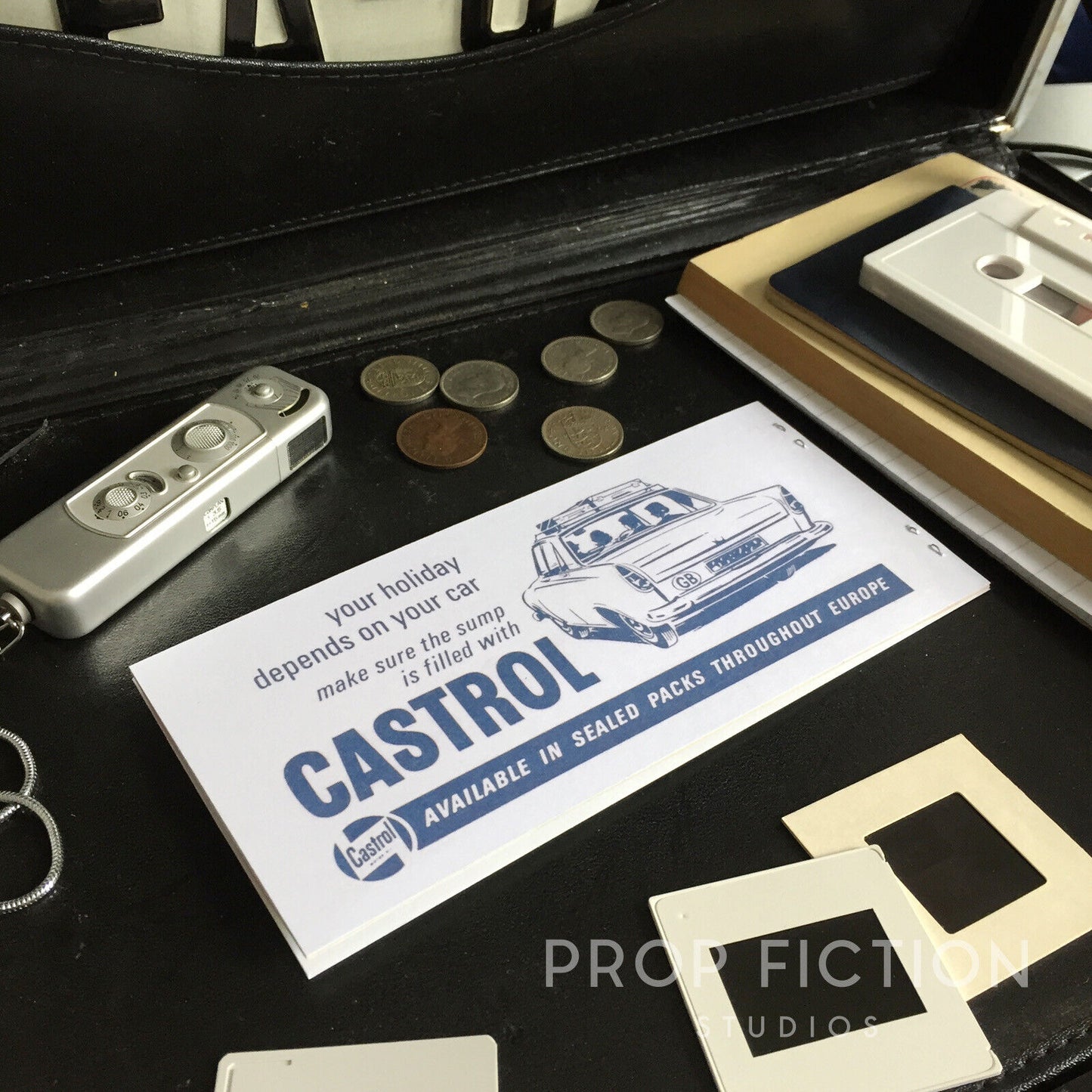 James Bond 007 Cosplay Display: Goldfinger - Prop BUAF British United 10-Page Airline Ticket