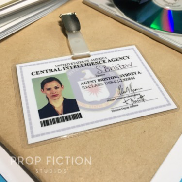 Alias - Prop Special Agent Security Access IDs / Cosplay Intelligence Agency Clip-on Wallet Cards