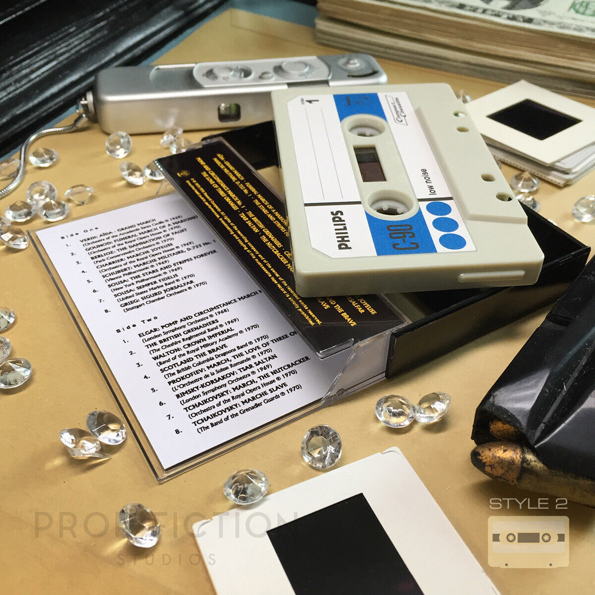 Cosplay Display Prop: DAF - Prop Satellite Control C90 Cassette Display Tape