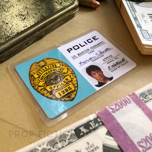 Cobra - Prop 'Marion Cobretti’ Metro Police Detective Wallet Display ID / Cosplay Card