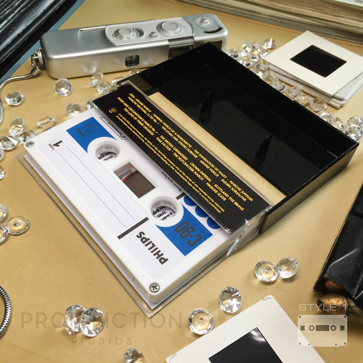 Cosplay Display Prop: DAF - Prop Satellite Control C90 Cassette Display Tape