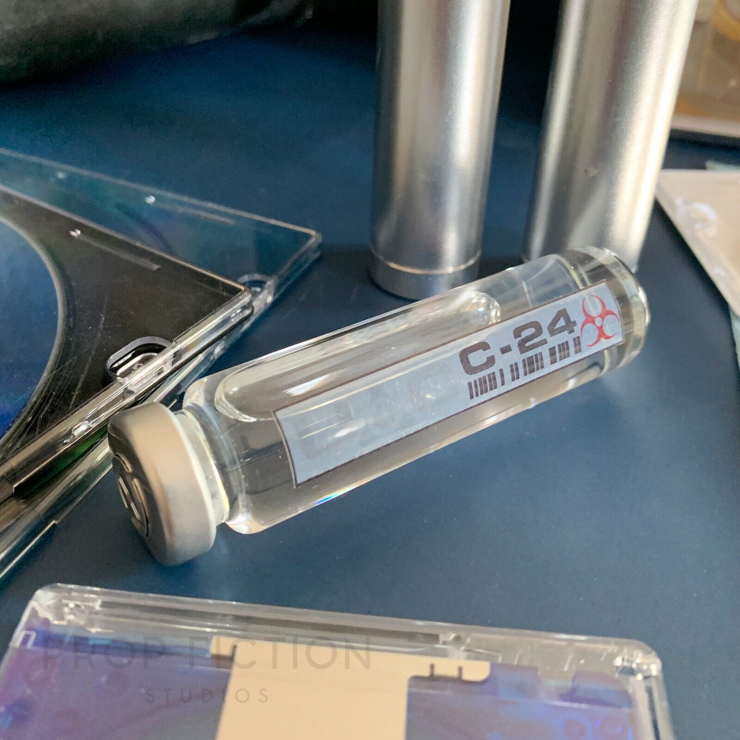 Prop Doom UAC Laboratory Sample / Sealed 20ml C-24 Research Display Vial