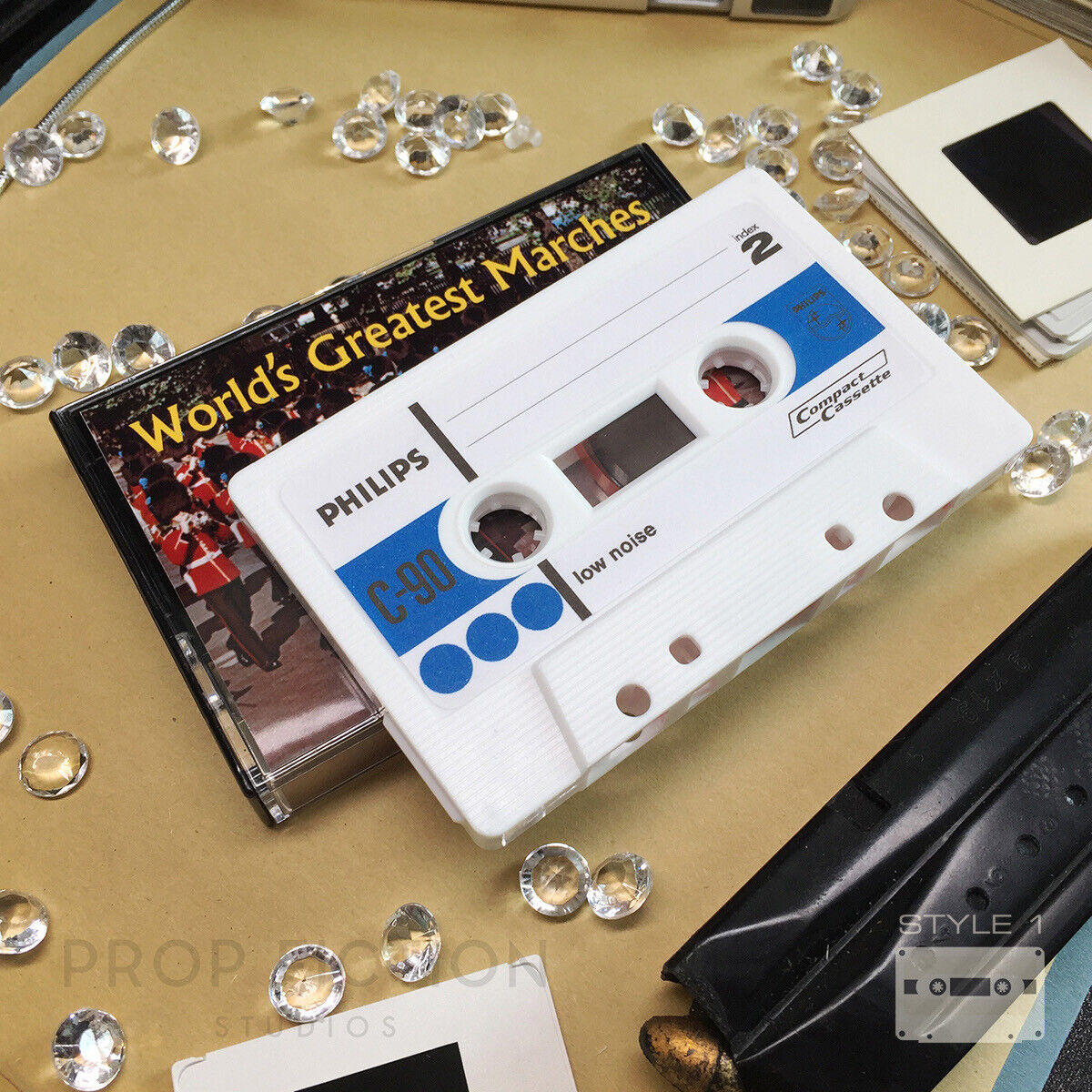 Cosplay Display Prop: DAF - Prop Satellite Control C90 Cassette Display Tape