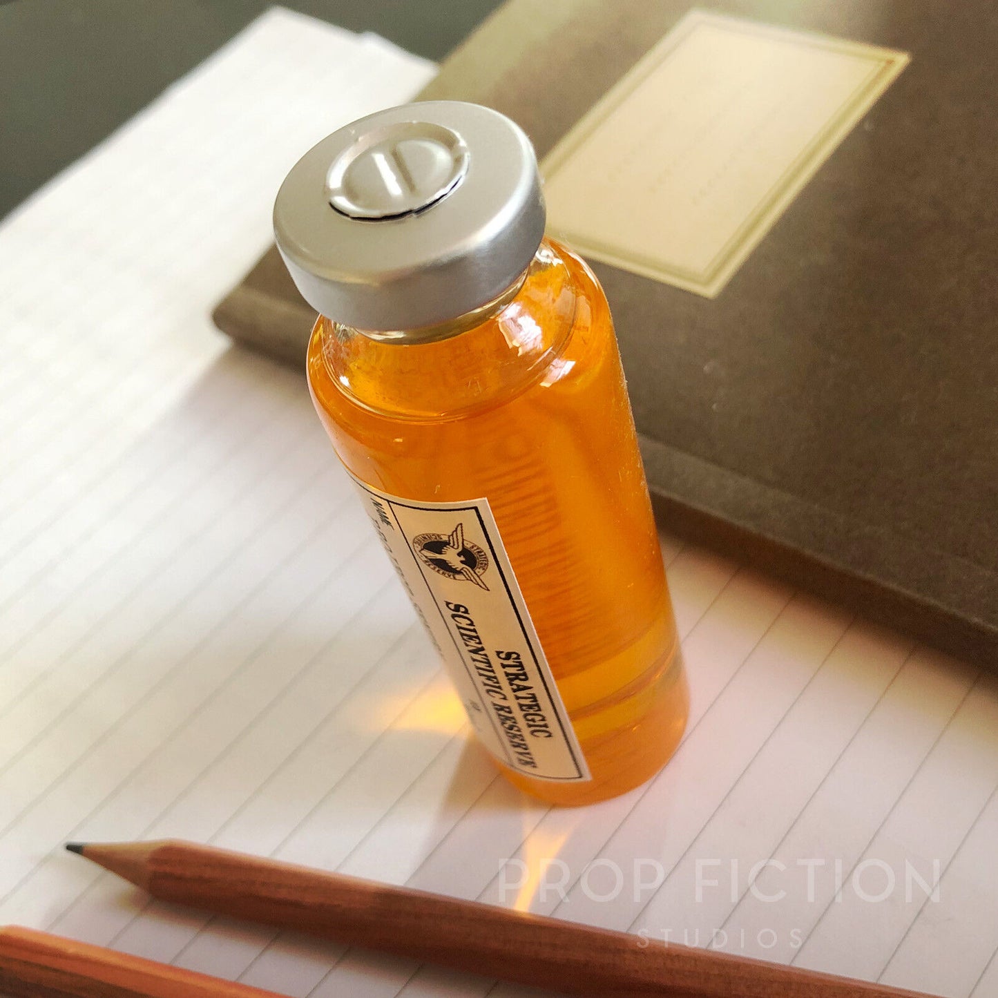 Golden Sentry Serum - Prop 'Project Sentry' Phial / Sealed 30ml Display Vial