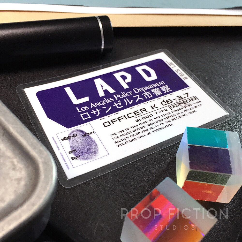 Blade Runner 2049 - Prop Officer ‘K' LA Detective Wallet ID / Cosplay Card