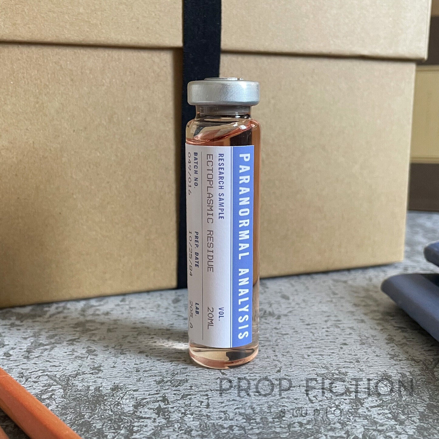 Ghostbusters Display: Prop Ectoplasm Sample Vial / Cosplay Paranormal Studies