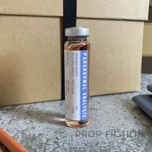 Ghostbusters Display: Prop Ectoplasm Sample Vial / Cosplay Paranormal Studies
