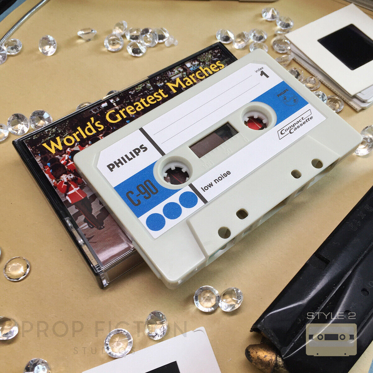 Cosplay Display Prop: DAF - Prop Satellite Control C90 Cassette Display Tape