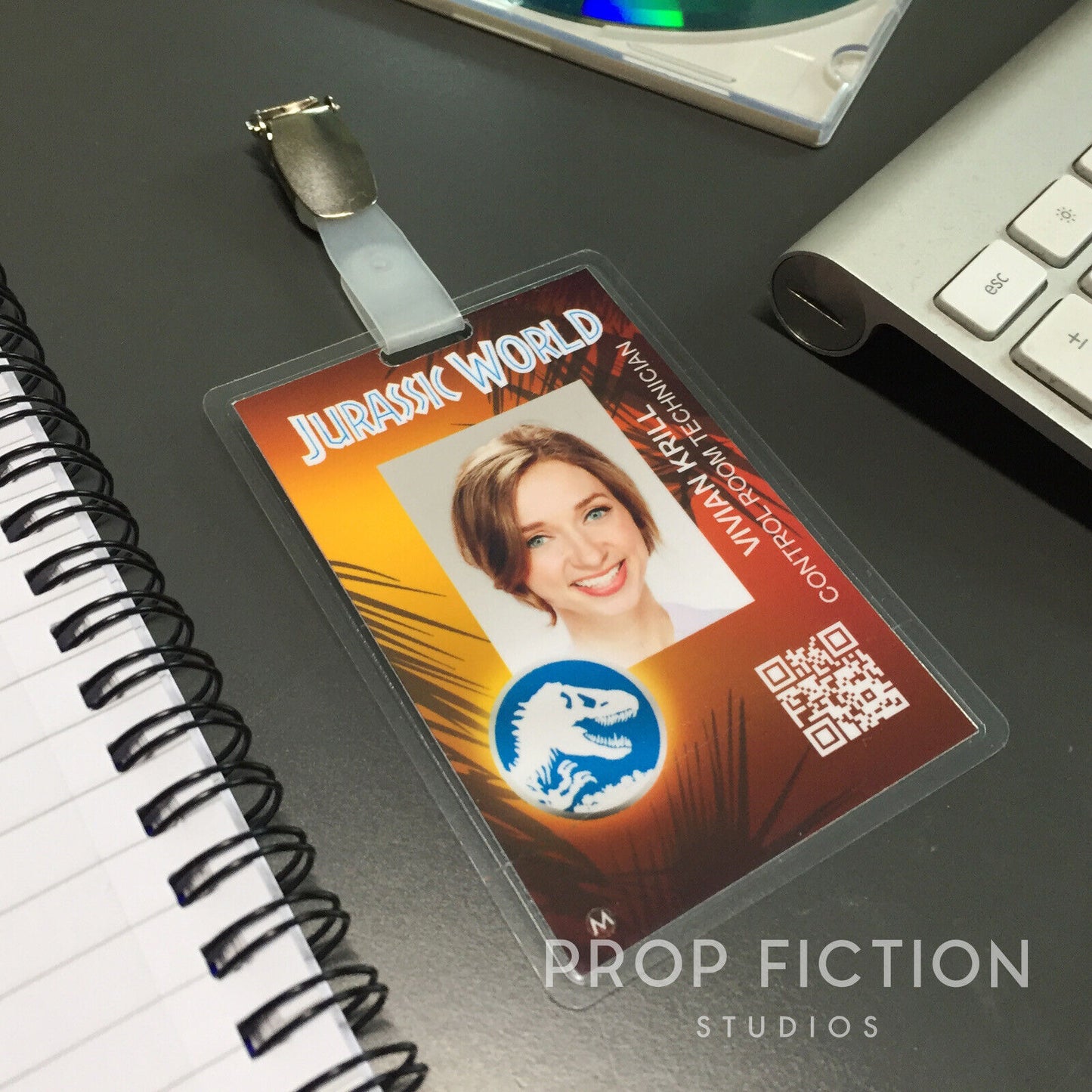 JPU / JW - Prop Masrani / InGen Pass Clip-on Prop / Cosplay ID Cards
