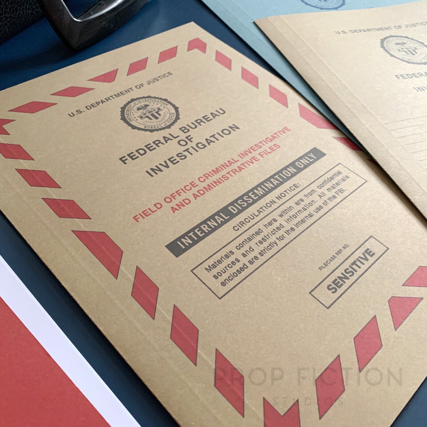 Movie Prop Special Agent Case Investigation Files / 3 x Cosplay Intel Folder Set