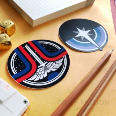 The Last Starfighter - Pair of Prop Game Stickers / Cosplay Equipment Decals