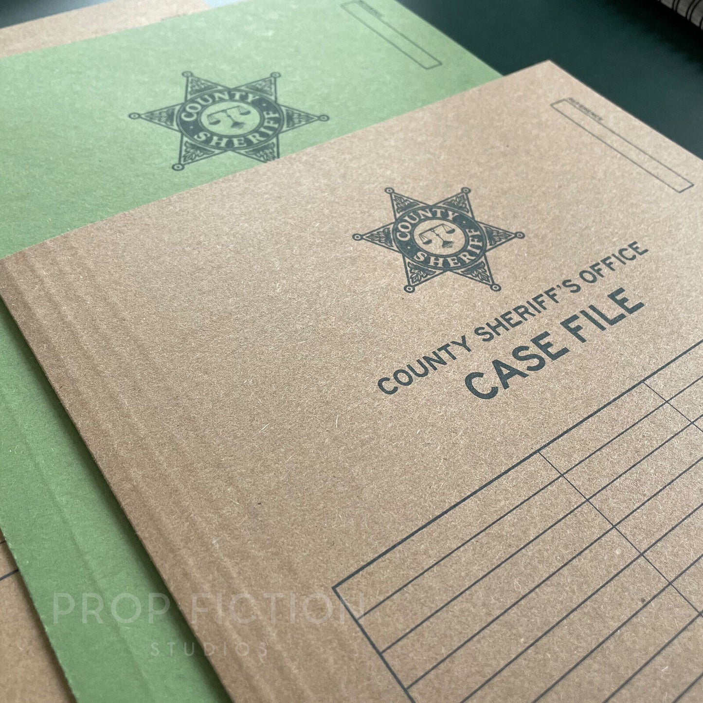 Movie Prop County Sheriff Investigation Cosplay Files / 3 x Cosplay Police Detective Folder Set