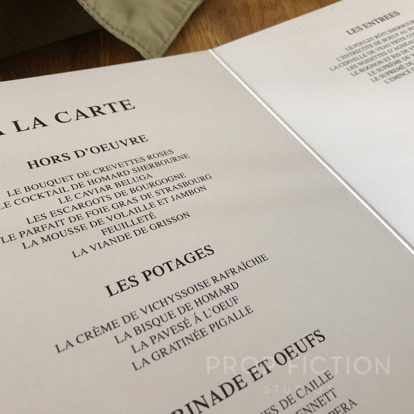 Indiana Jones: Temple of Doom - Prop Lao Che's Club Obi Wan Menu / Set Dressing