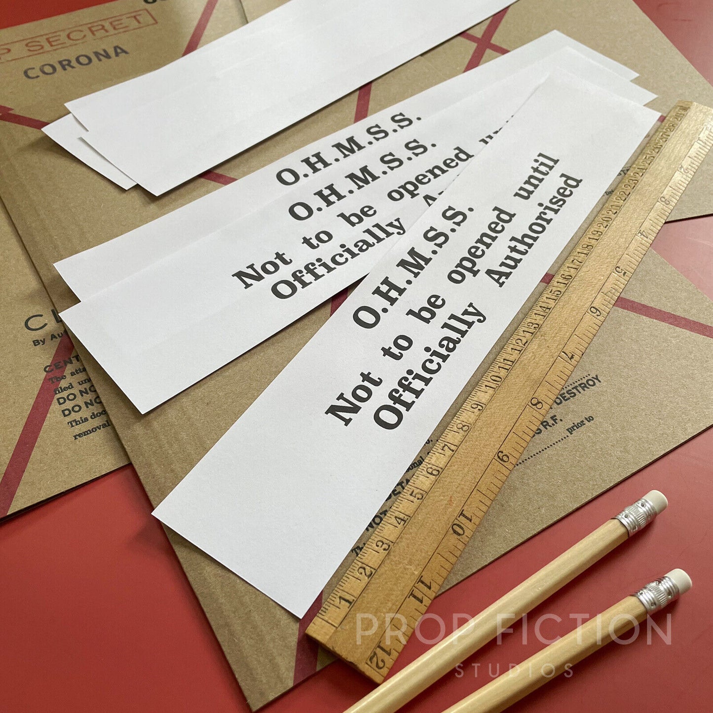 Prop Cosplay Secret Agent Operation Briefing Files / 3 x Spy Mission Folder Set