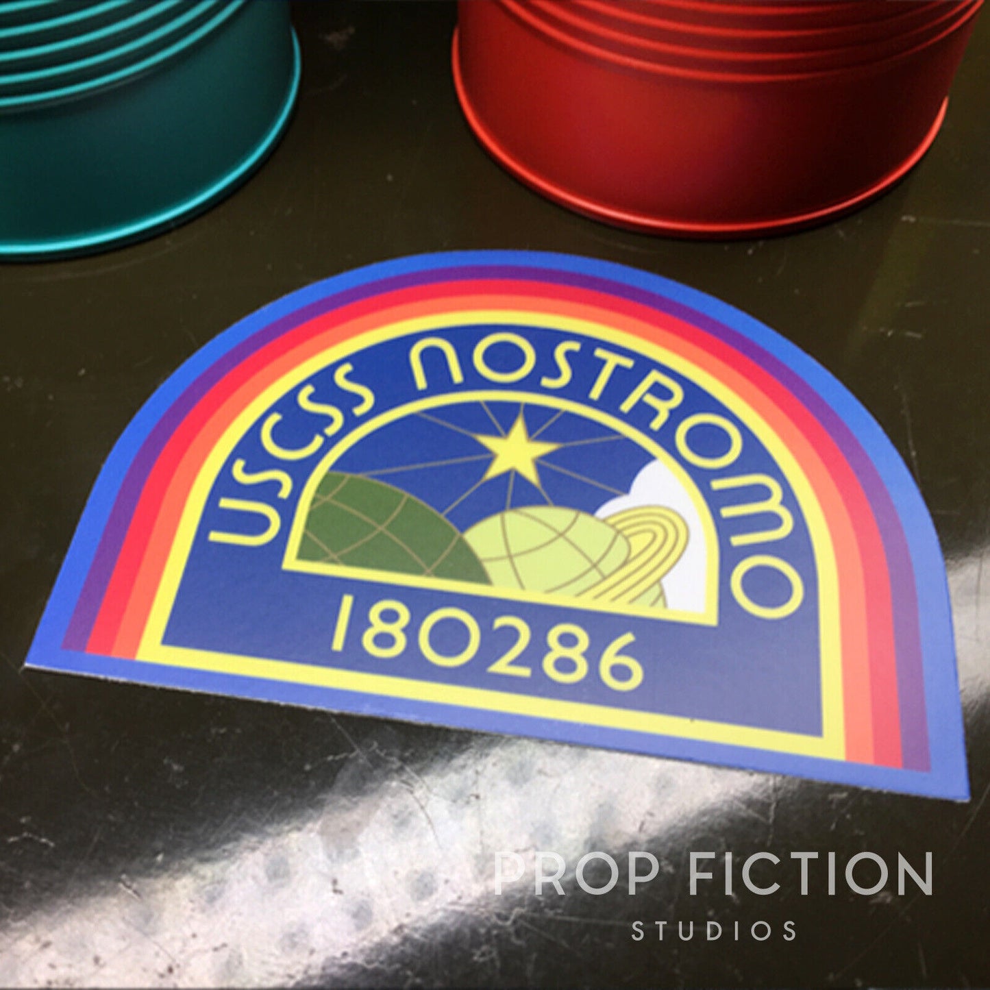 Cosplay Set Dressing Display: Prop USCSS Nostromo Starfreighter Stickers / Spaceship Equipment Decals