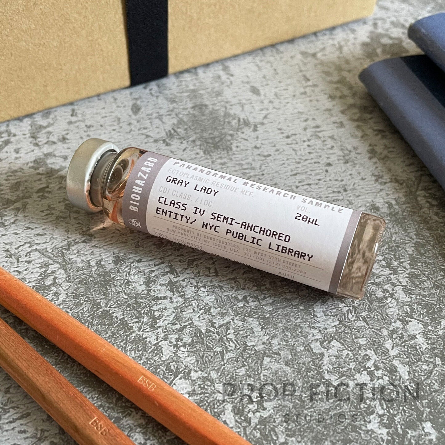 Ghostbusters Display: Prop Ectoplasm Vials / Cosplay Lab Slime Sample Set