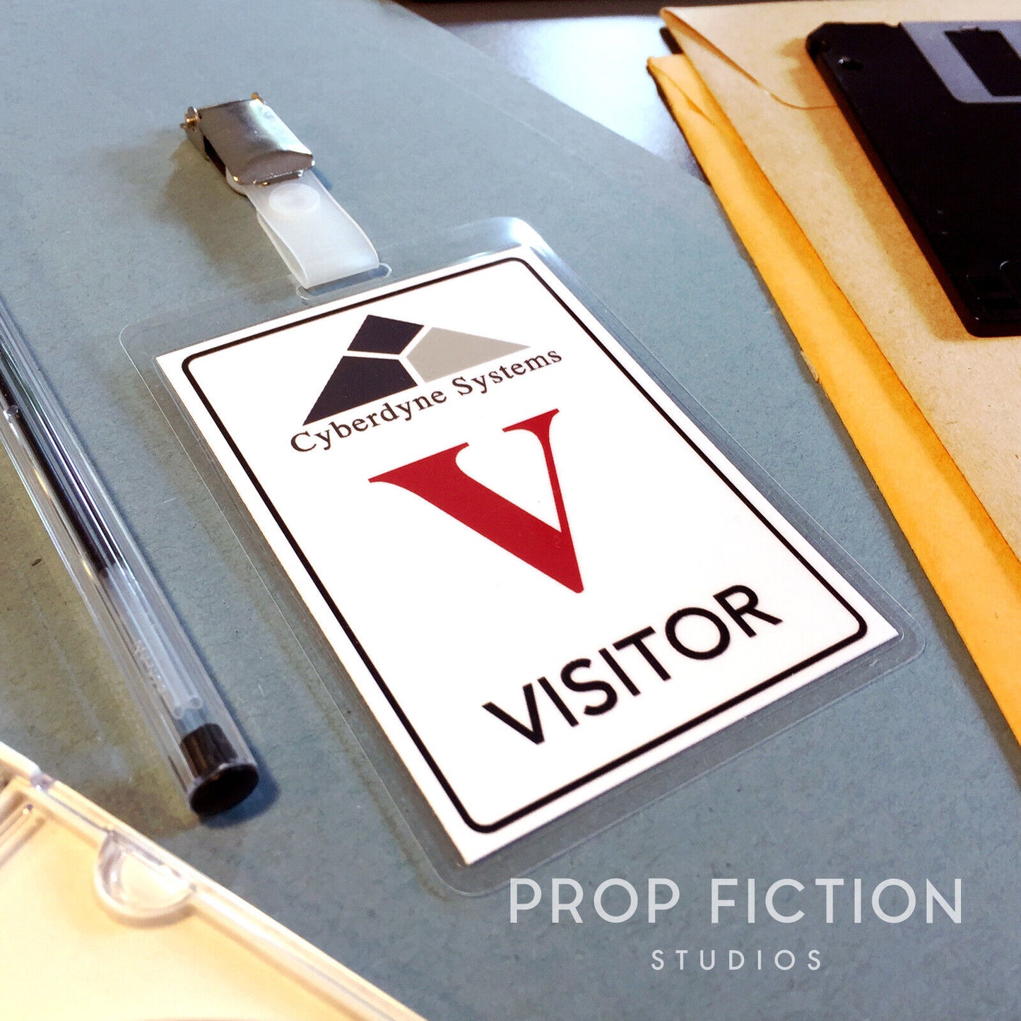 T2: Judgment Day: Cyberdyne Cosplay Security Passes / Prop T-1000 Display Card