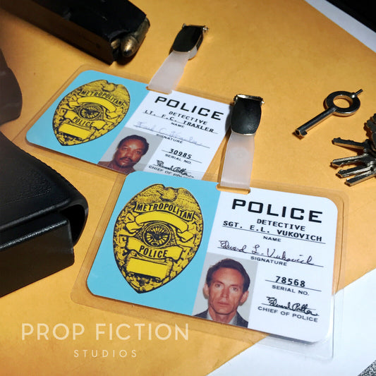The Terminator: Metropolitan Police Detective Clip-on Display Props / Cosplay ID Cards