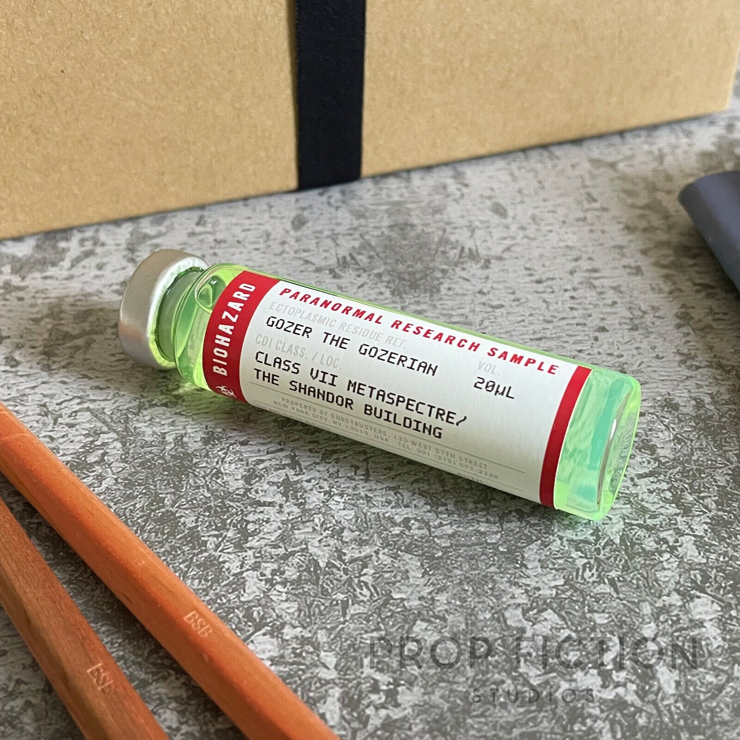 Ghostbusters Display: Prop Ectoplasm Vials / Cosplay Lab Slime Sample Set