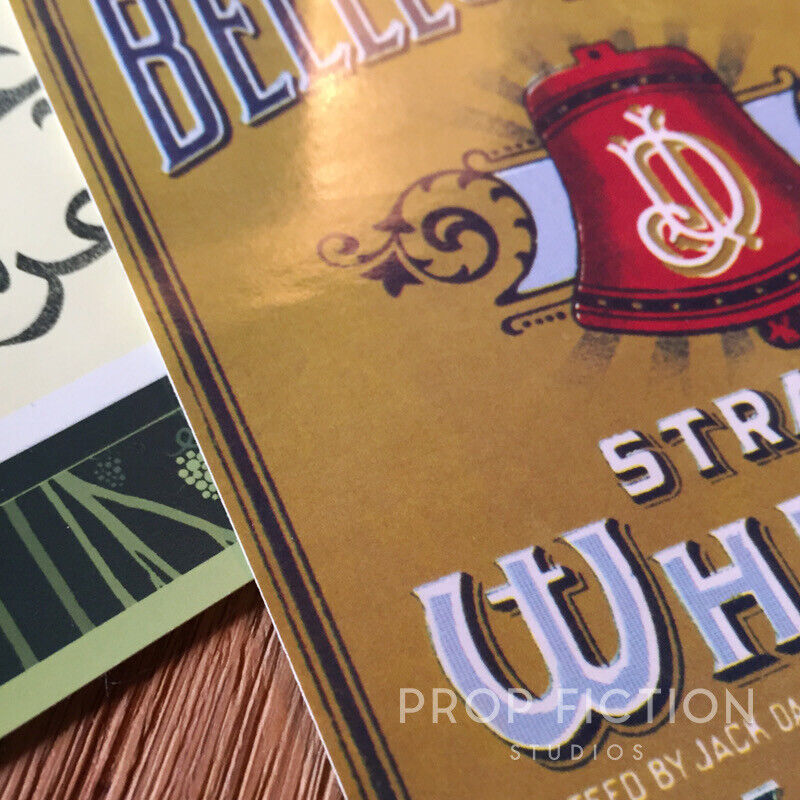 Indiana Jones: Raiders of the Lost Ark - Prop Whiskey & Belloq Bottle Label Set