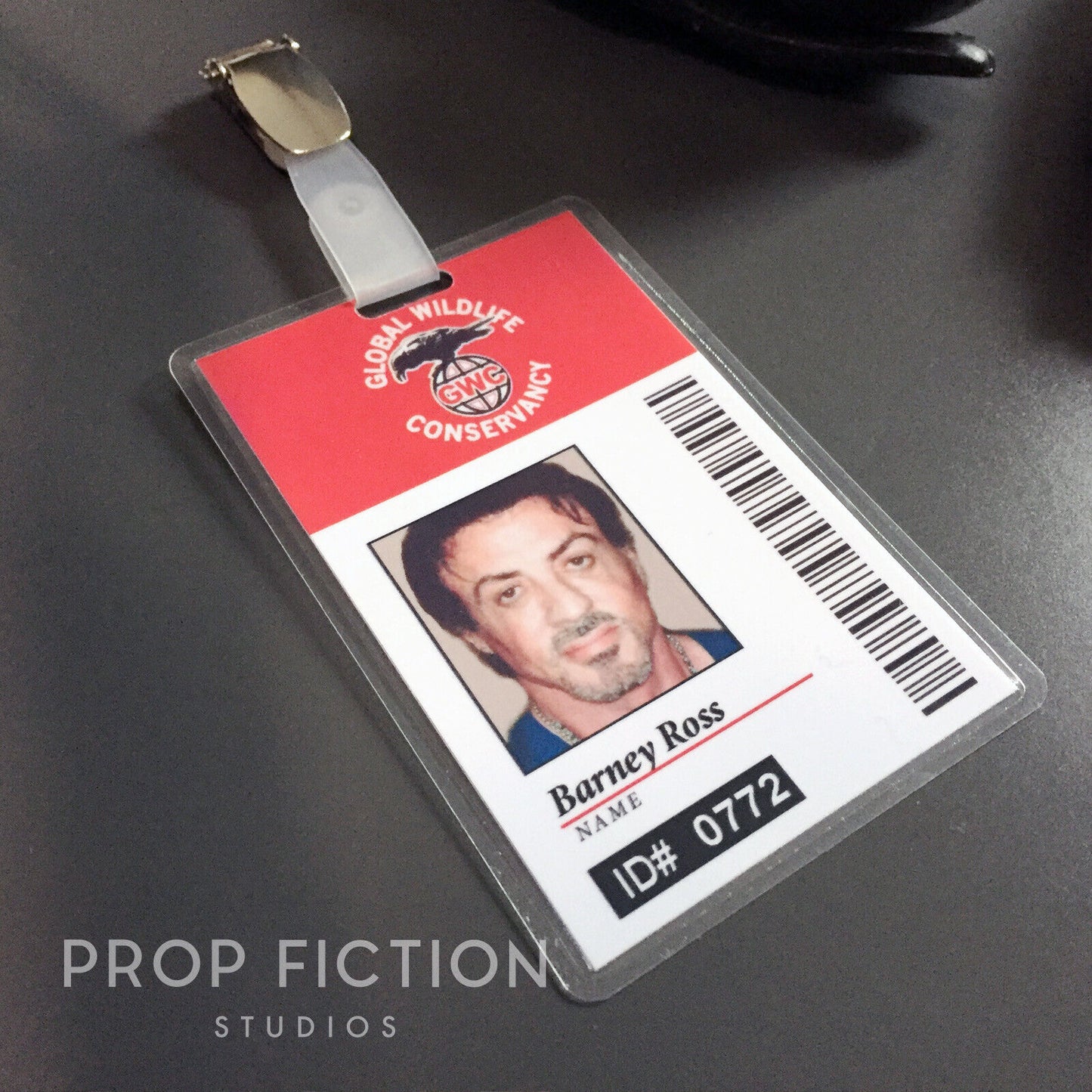 The Expendables: Prop GWC Global Wildlife Conservancy Clip-on Cosplay ID Cards